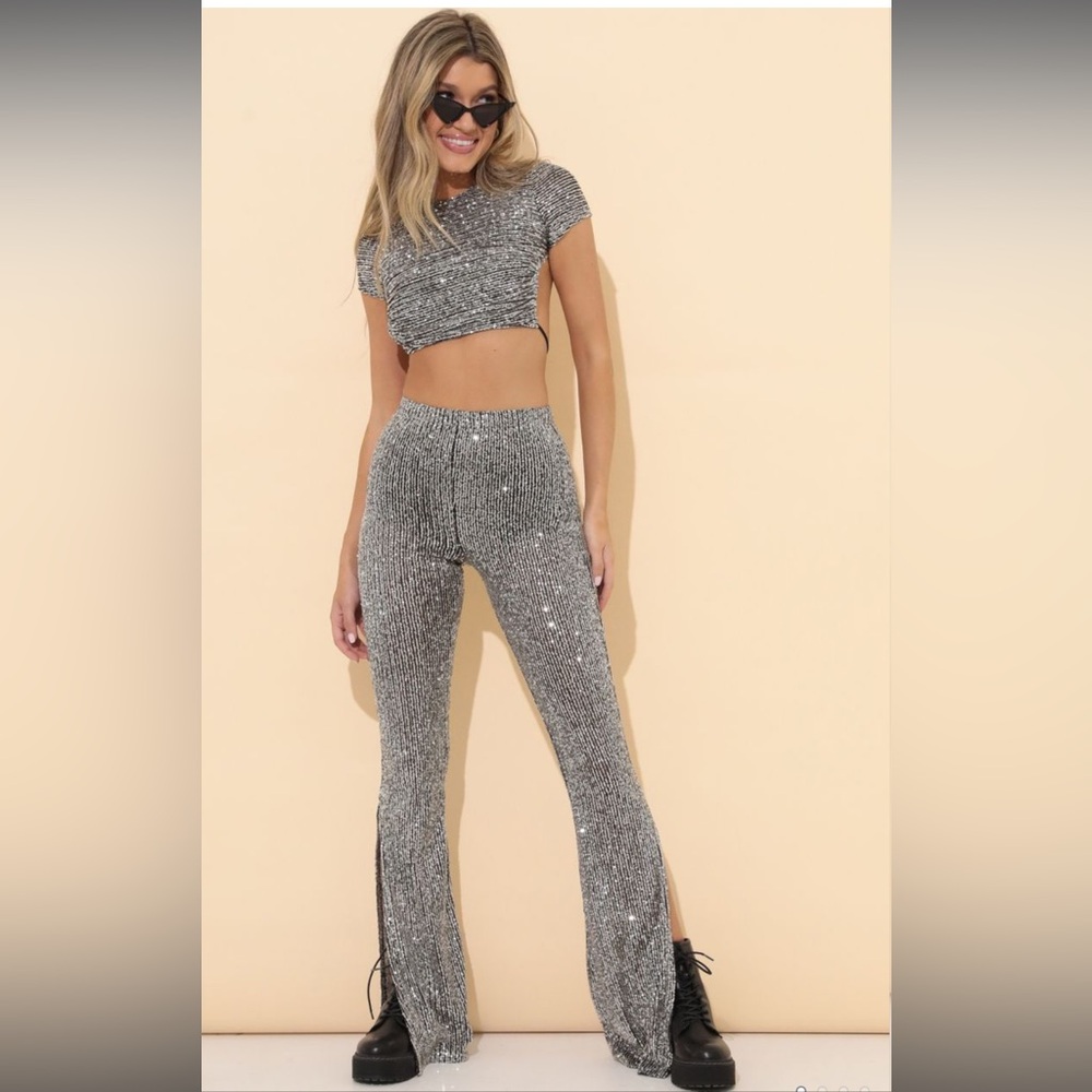 Lucy in the sky sequin two piece